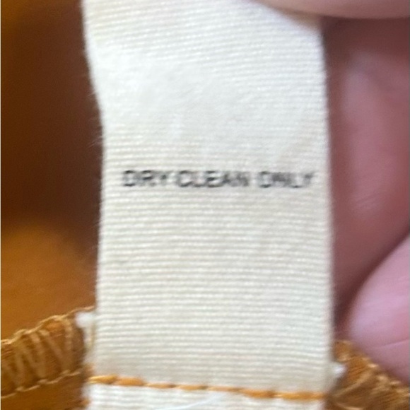 🍂🍁Fall Outfit! Faux Suede Button Up Dress. Gold Color. Short Sleeves. Size M. - Picture 9 of 9